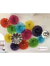 Plato  Pared MEGA Aguamarina